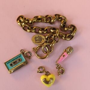 Vintage Authentic Juicy Couture Charm Bracelet And Charms *Sold Separate*